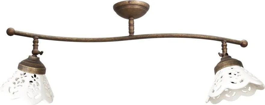 Lustra tavan cu 2 abajure din ceramica directionabile Vintage Soul