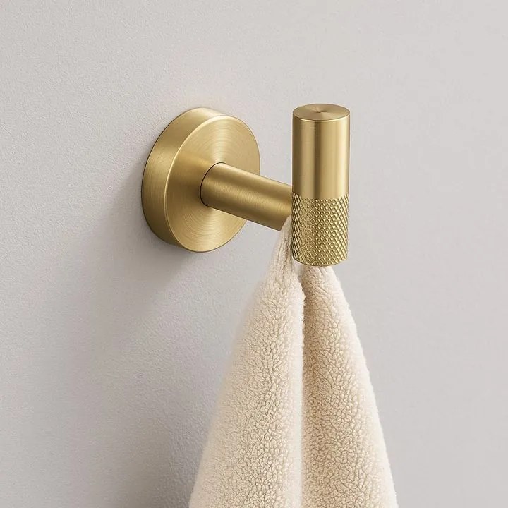 Cuier de baie 6606 Modern auriu periat