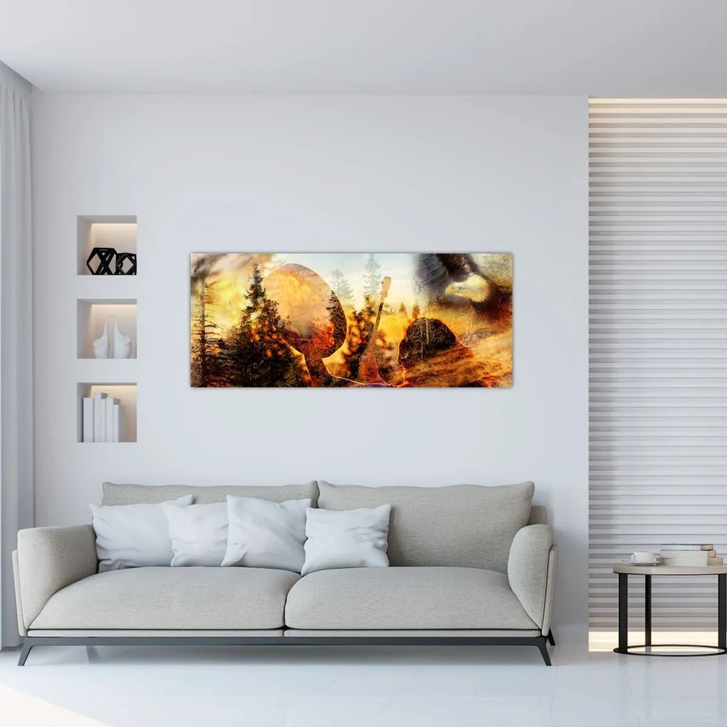 Tablou - Motiv șamanic (120x50 cm)