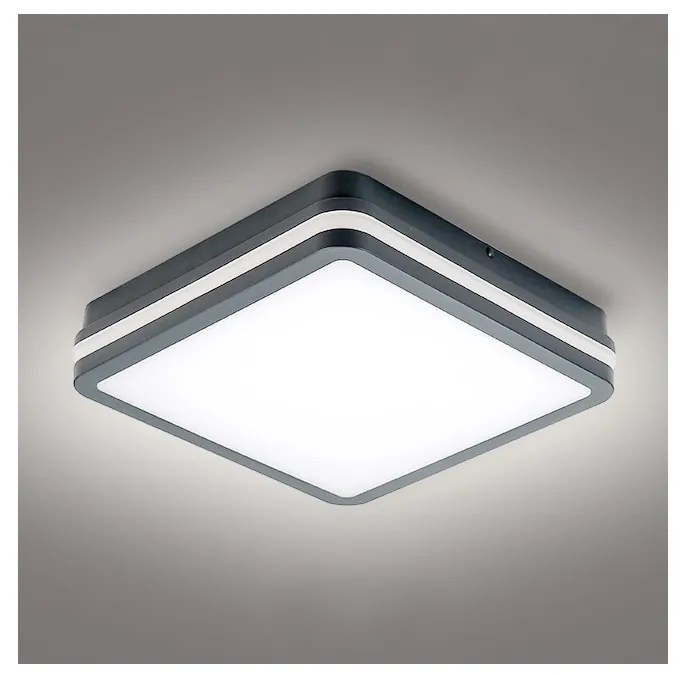 Corp de iluminat LED de exterior cu senzor Brilagi BENE LED/24W/230V 26x26 cm IP54