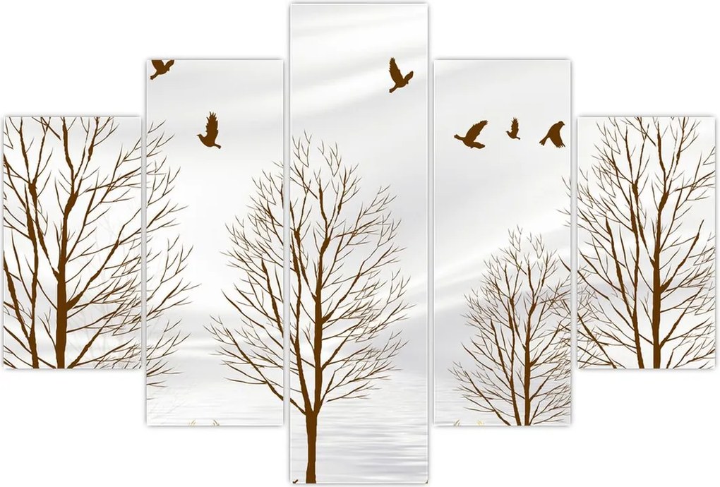 Tablou - Cerb lângă râu (150x105 cm)