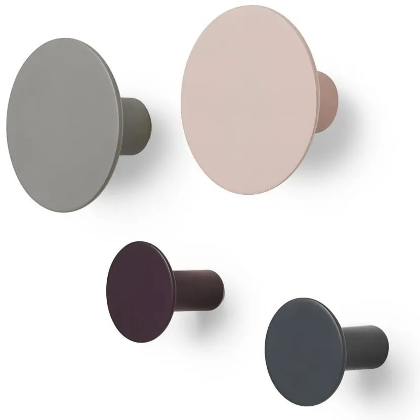 Set 4 cârlige de perete Blomus Ponto, multicolor