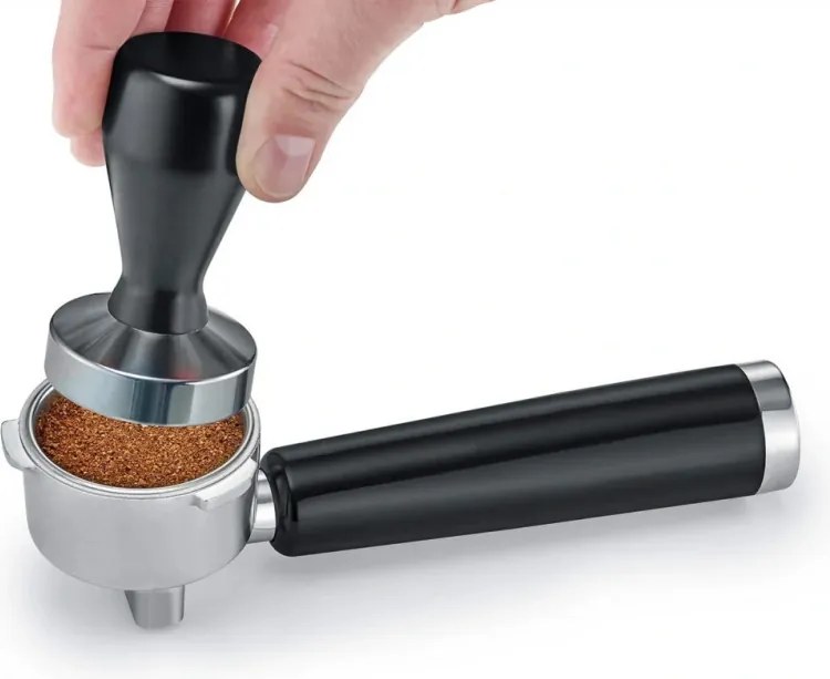Espressor manual Caso EspressoGourmet&Grind, 1500 W, 20 bar, 1,8 l, Ulka, Spumare lapte, Cold Brew, Comanda tactila, Rasnita, Portafiltru, Otel inoxidabil