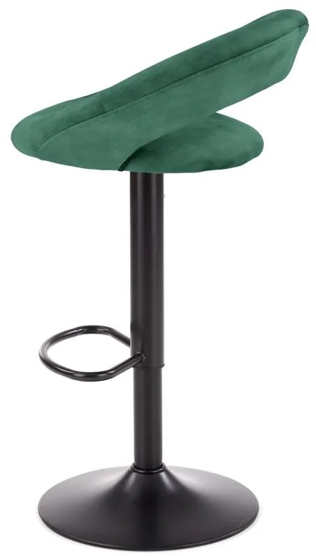 Scaun de bar H102 velvet verde