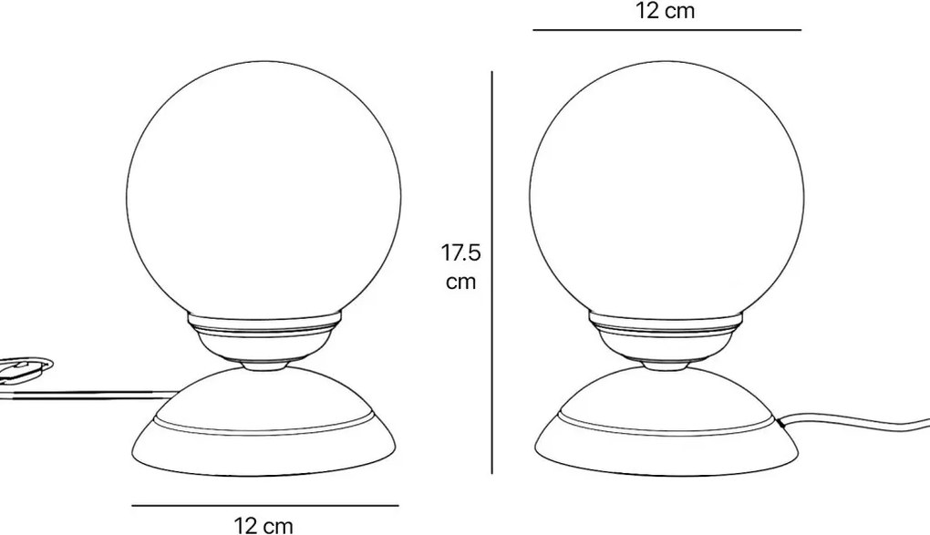 Lampa de masa din alama stil modern Art Deco Incanto