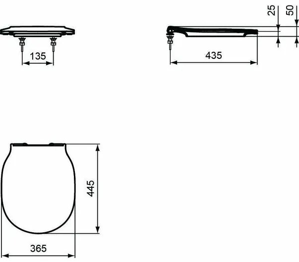 Capac wc softclose Ideal Standard Connect Air slim