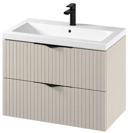 Cersanit S801-543 - Dulap de baie suspendat cu lavoar TIRSO 80x45 cm bej