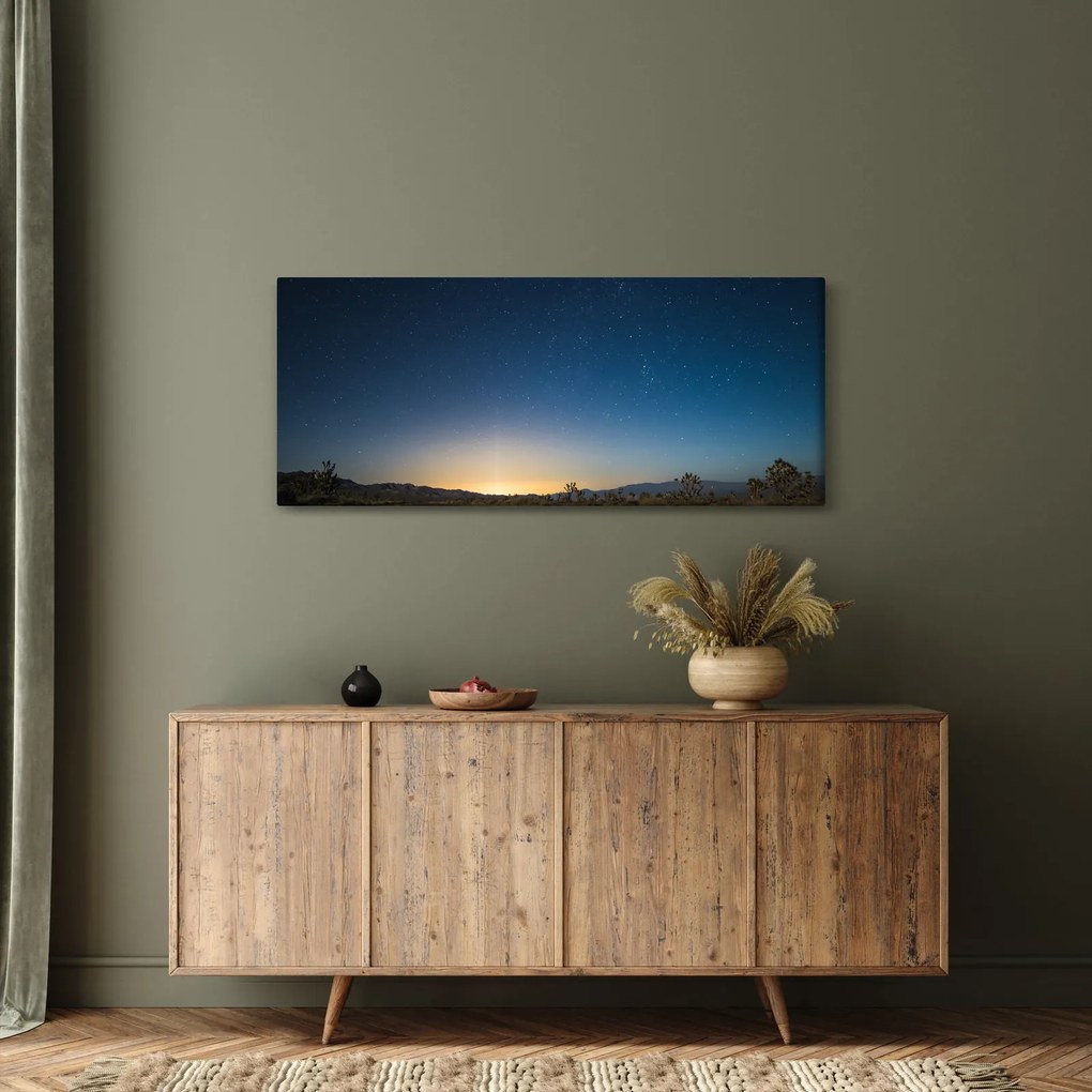 Tablou - Cer de noapte deasupra drumului (120x50 cm)