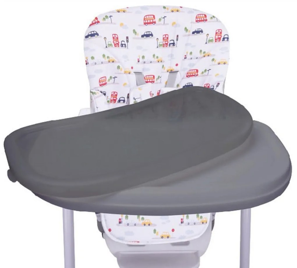 Scaun de masa pentru copii si bebe NOVOKIDS™ Go baby reglabil in 6 trepte de inaltime , Pliabil , Centura de siguranta, Sezut comfortabil, Masuta