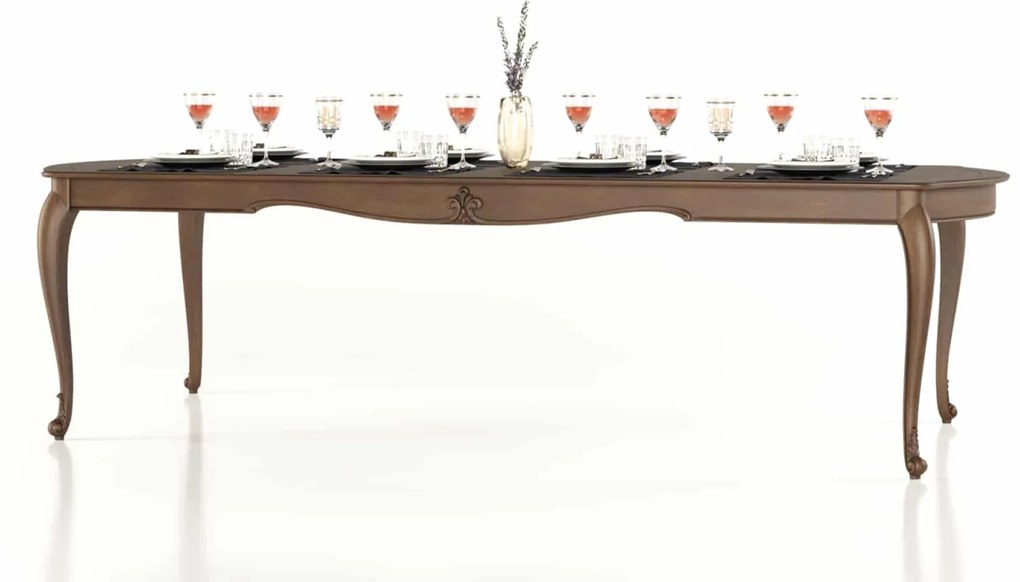 Masă Dining Celisea, Pliabilă, Lemn Masiv, 290/295 x 110 x 79 cm