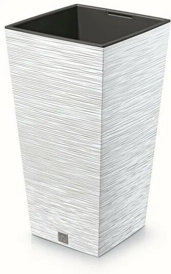 Ghiveci de flori FURU SQUARE 39,5 cm, alb, 39 cm