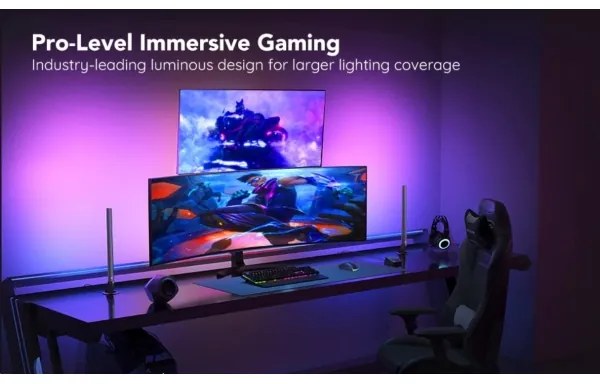 Govee - SET 2x Smart Gaming Wi-Fi LED RGBIC Panouri + Smart Dual + DO