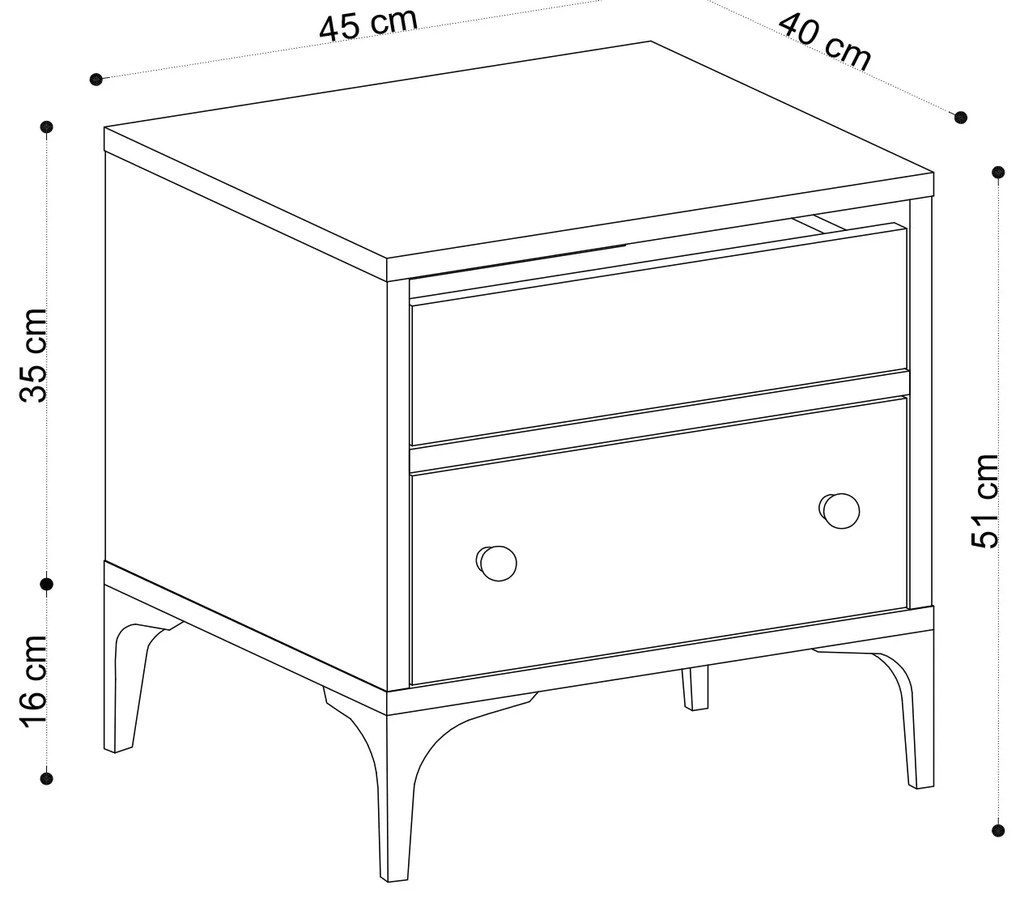 Noptieră Aliex 2. 1063069