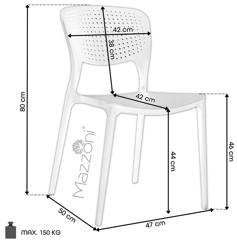 TODO Somon - SCAUN MODERN PENTRU BUCĂTĂRII, GRĂDINI, CAMERE DE CAFEA (FIXE)