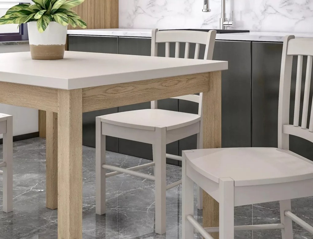 Masa patrata Adam casmir/stejar cremona torro L80xl80 cm
