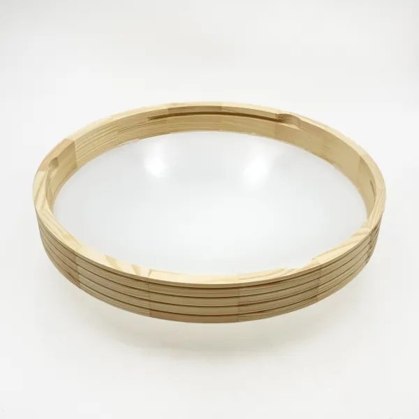 Plafonieră NATURAL MODERN SLIM 2xE27/15W/230V Ø 37,5 cm pin