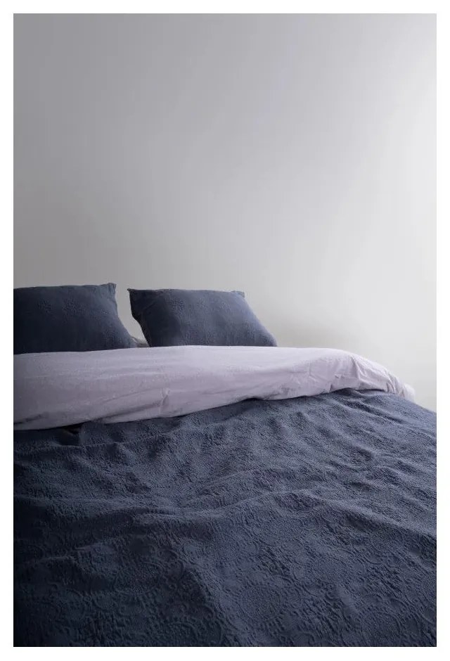 Set cuvertură și față de pernă gri închis din jacquard 240x260 cm Jacquard – Mila Home Luxury