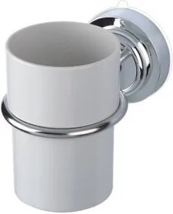 Pahar pentru periuțe de dinți cu mâner de oțel și montare fără găurire ZOSO Cup