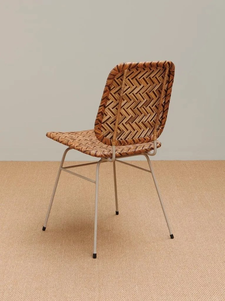 Scaun dining, maro, din rattan, Sayang