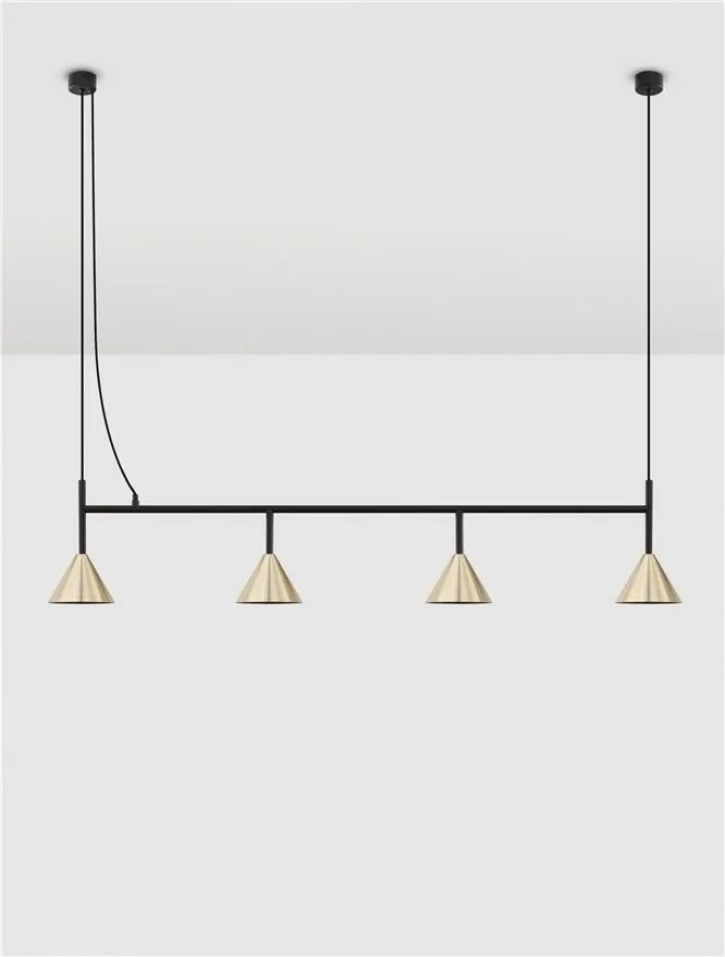 Lustra suspendata moderna CONICO auriu