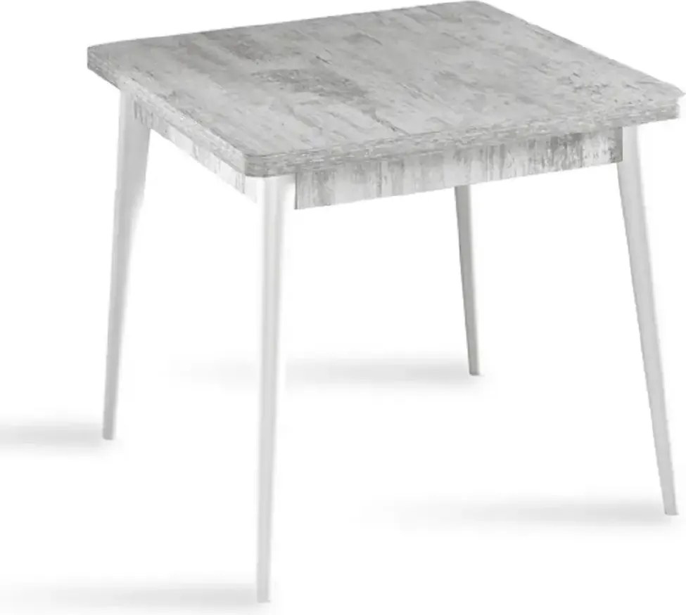 Masa bucatarie Brigitte, patrat, culoare alb 80 cm