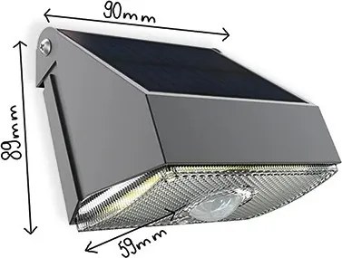 Viking - Lampă solară LED de perete cu senzor LED/3,7V IP54 3000/4000K