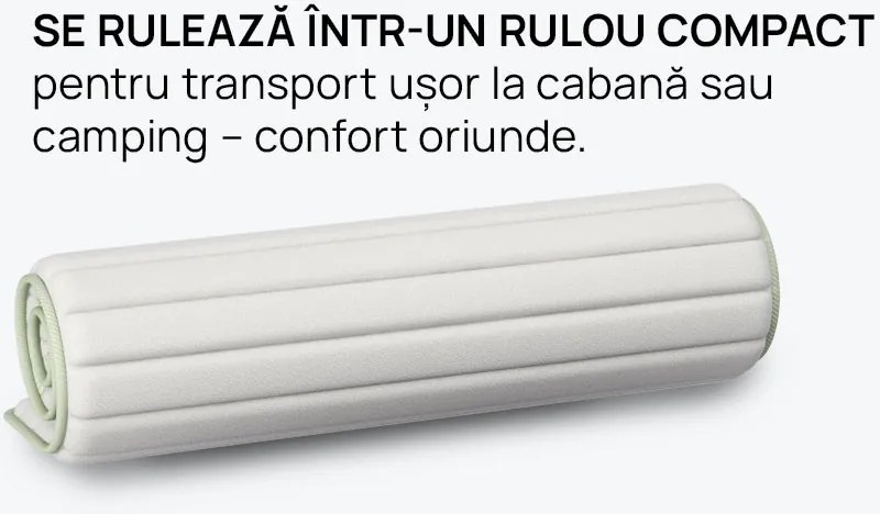 Topper saltea iSleep, Smart Topper Aloe, 180x200x3, Moale