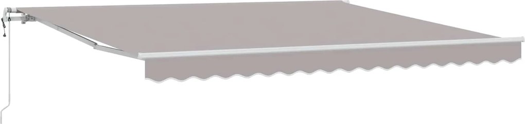 vidaXL Cort electric retractabil Gri deschis 400 × 300 cm