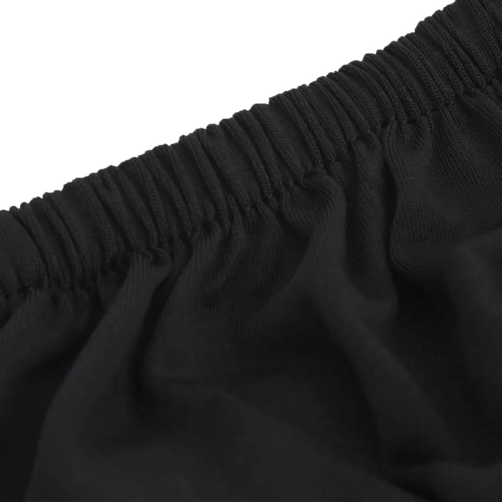Husa elastica pentru canapea cu 3 locuri poliester jersey negru 1, Negru, Canapea cu 3 locuri