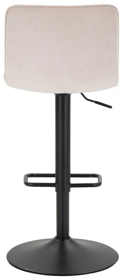 Scaun de bar alb/negru cu înălțime ajustabilă (înălțime șezut 61 cm) Malia – Mauro Ferretti