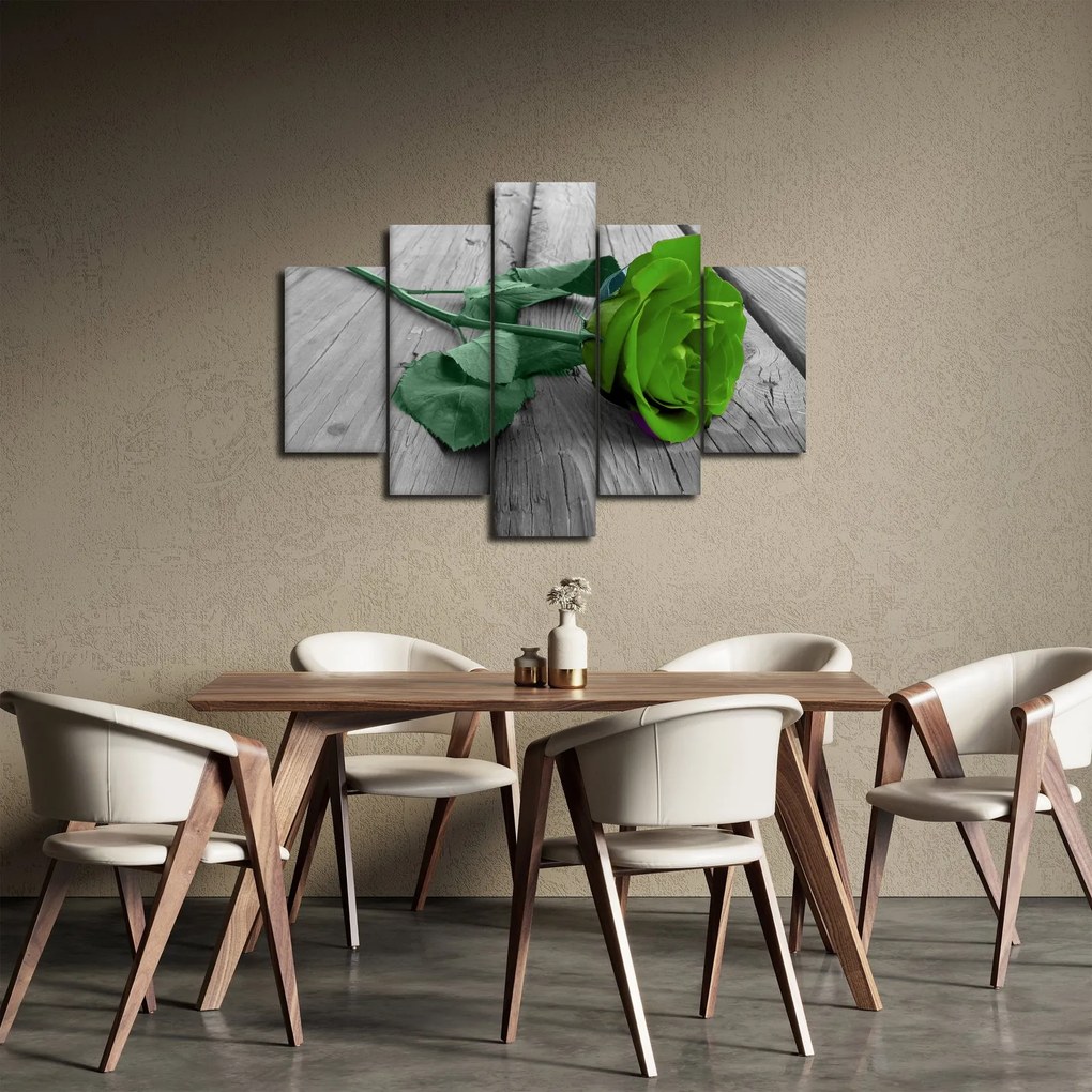 Tablou - Trandafir verde (150x105 cm)