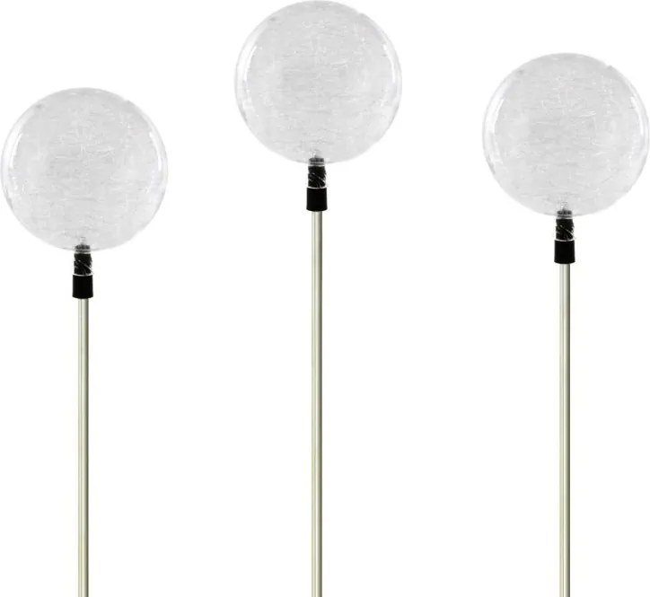 Set lămpi solare LED pentru grădină - 3 becuri de sticlă ce își schimbă culoare