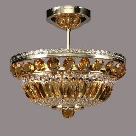 Plafonier cristal Bohemia L15 365/03/6 light topaz