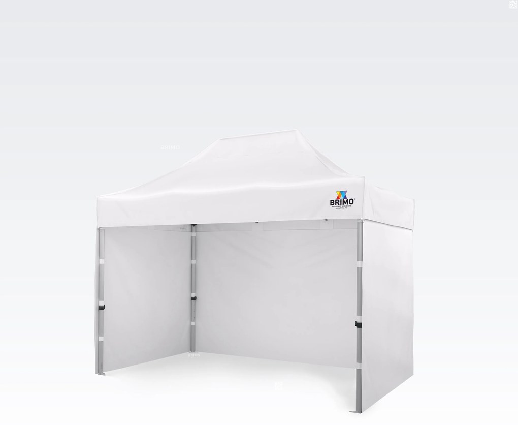 Cort profesional de grădină 2x3m ALU EXCLUSIVE (3 pereți) - cu 3 pereți - Alb