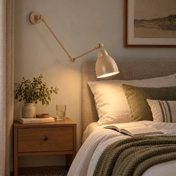 BRILAGI - Lampă de perete QUILL 1xE27/40W/230V 83 cm bej