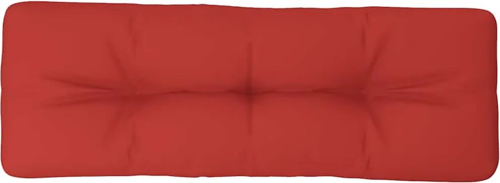 vidaXL Pernă de paleți, roșu, 120x40x12 cm, material textil