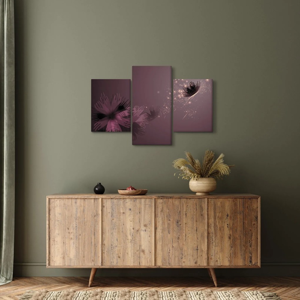 Tablou - Floare și fluture (90x60 cm)
