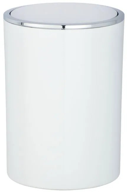 Cos de gunoi INCA WHITE, Alb, 5L, WENKO