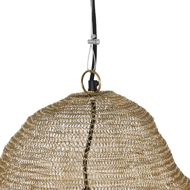 Lampă suspendată orientală aurie - Nidum