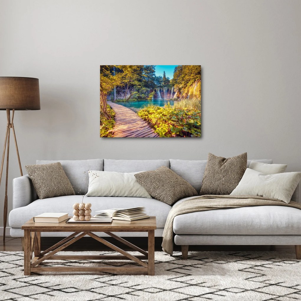 Tablou - Lacurile Plitvice, Croația (70x50 cm)