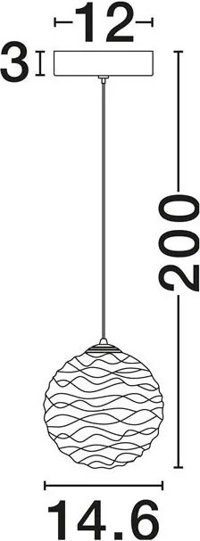 Pendul LED design decorativ 2700K BLAZIK