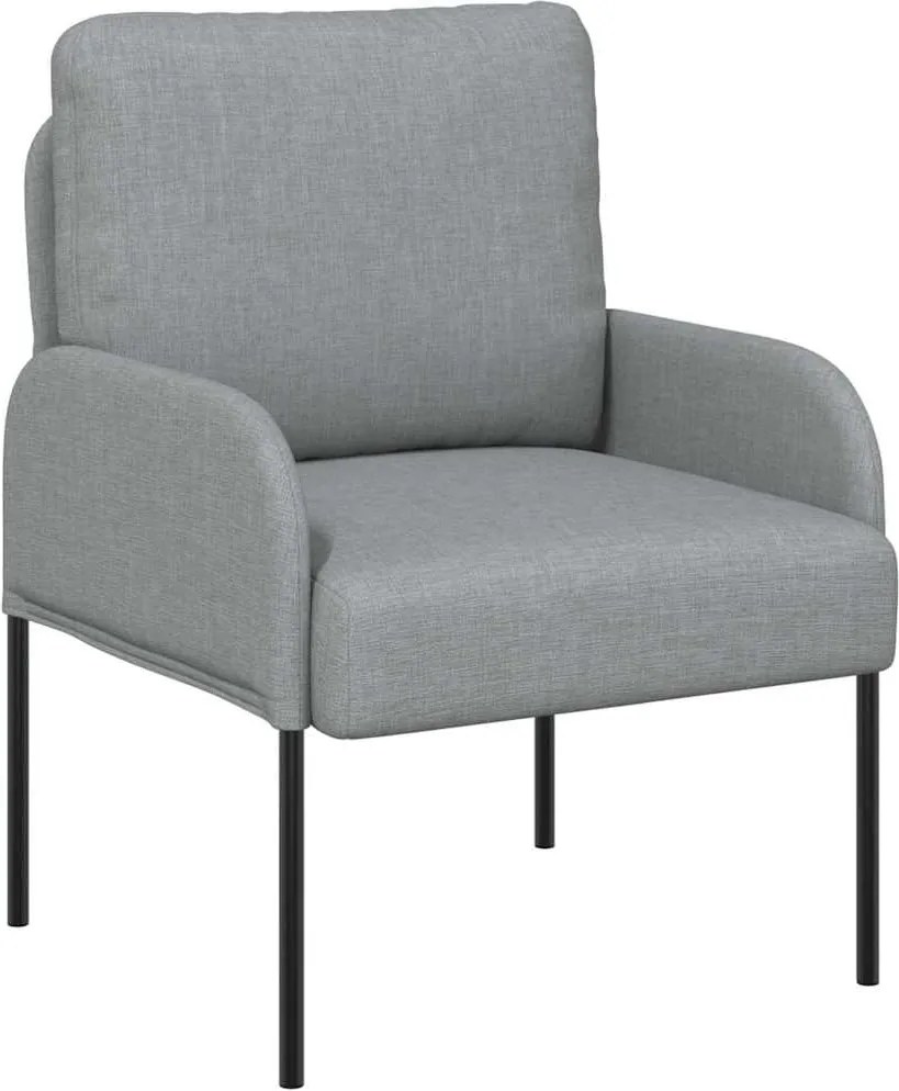 vidaXL Canapele cu pernă 55cm Gri deschis placaj