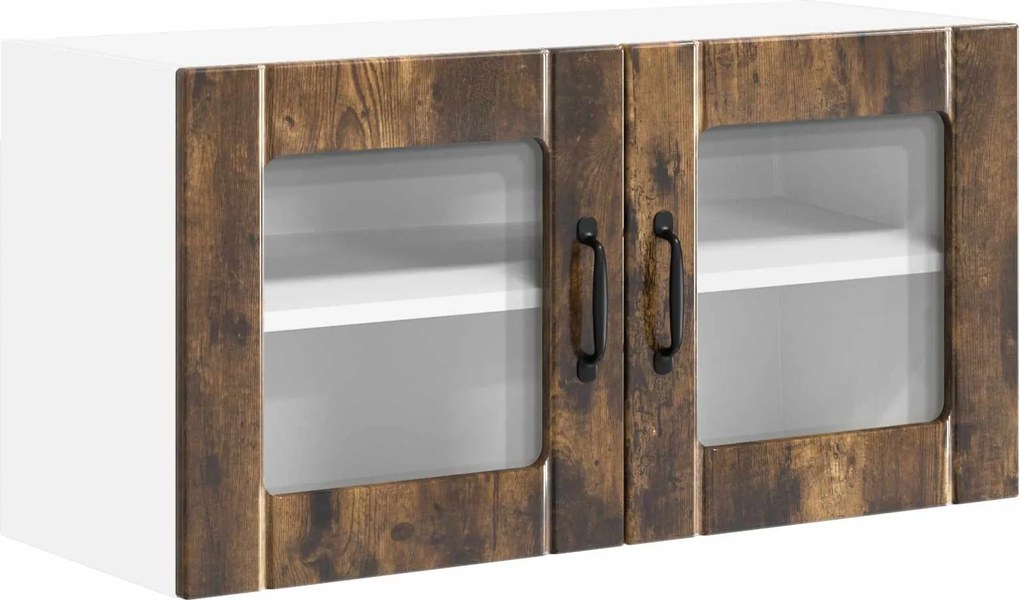 vidaXL Dulap de bucătărie Stejar fumuriu 80 x 31 x 40 cm Lemn compozit