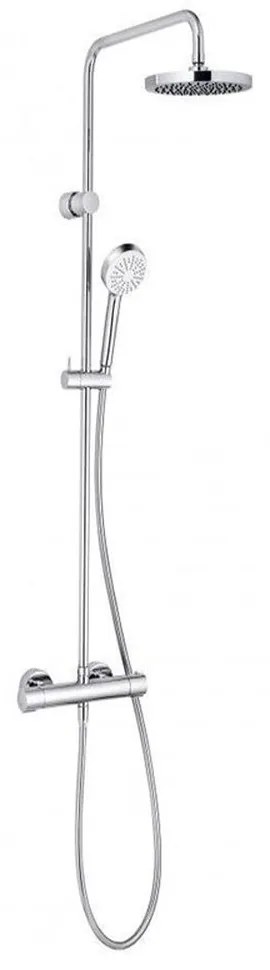 Set de dus cu termostat, 1 jet, crom