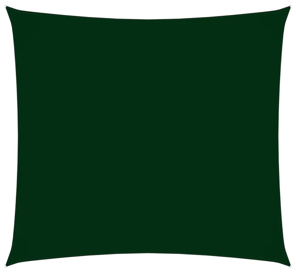 Parasolar, verde inchis, 3,6x3,6 m, tesatura oxford, patrat
