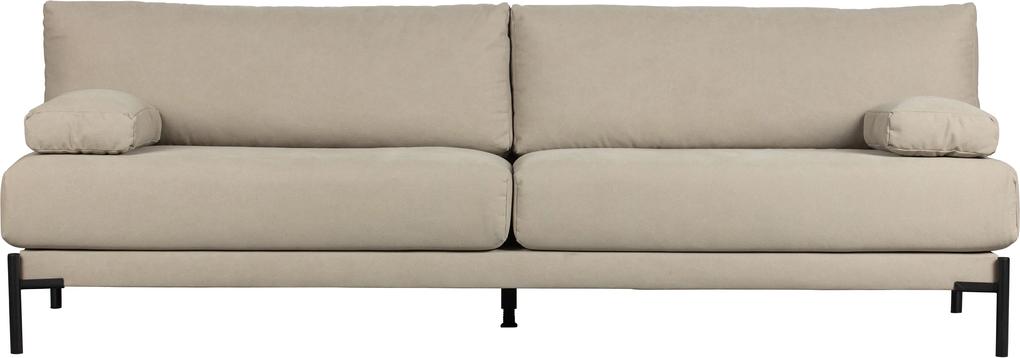 Canapea din panza Stone Grey, 3 locuri