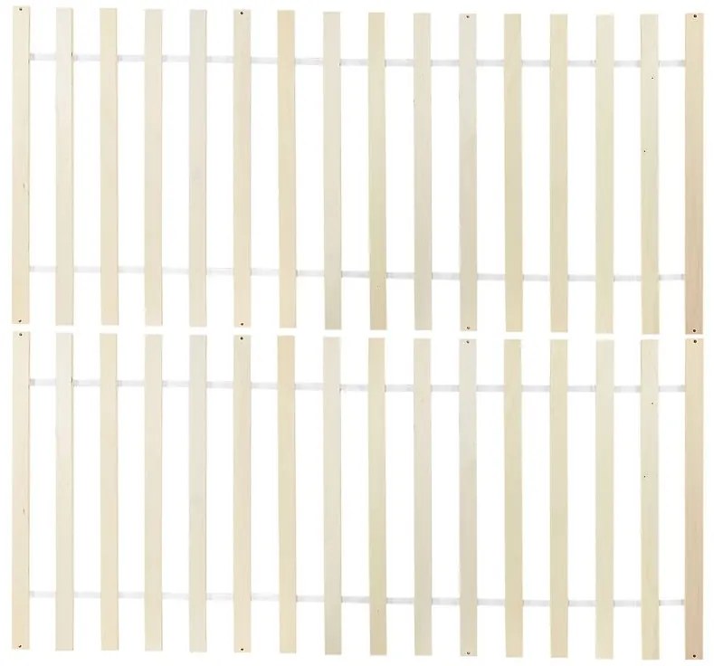 Pat matrimonial 140 cm VALLES (cu somieră) (alb). 1007546