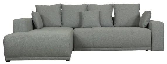 Coltar Extensibil Cu Otoman Stanga Otis, 5 Locuri, Lada Depozitare, Gri, 280 Cm
