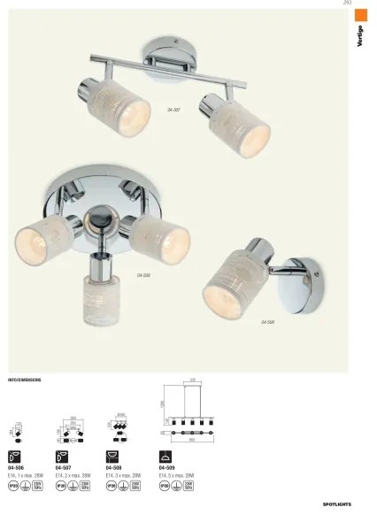 Redo VERTIGO 04-509 – lustră suspendată pe cablu, 5 x E14, max. 28 W, 230 V, crom lucios/alb