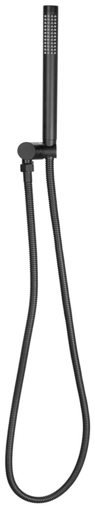 Baterie de dus incastrata Lungo Miler negru mat